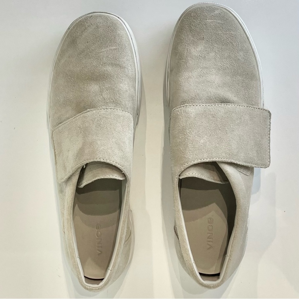 VINCE SUEDE PLATFORM SNEAKERS - Picture 11 of 12